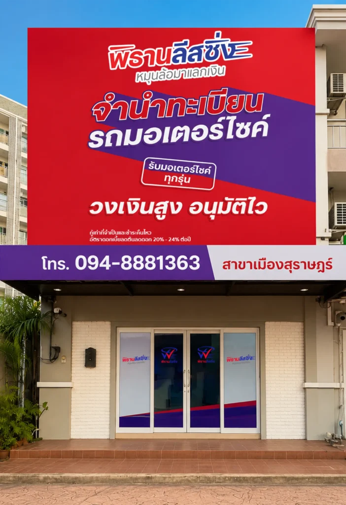 พิธานลีสซิ่งสาขาเมืองสุราษฎร์ จังหวัดสุราษฎร์ธานี